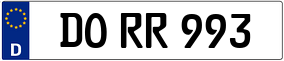 Truck License Plate